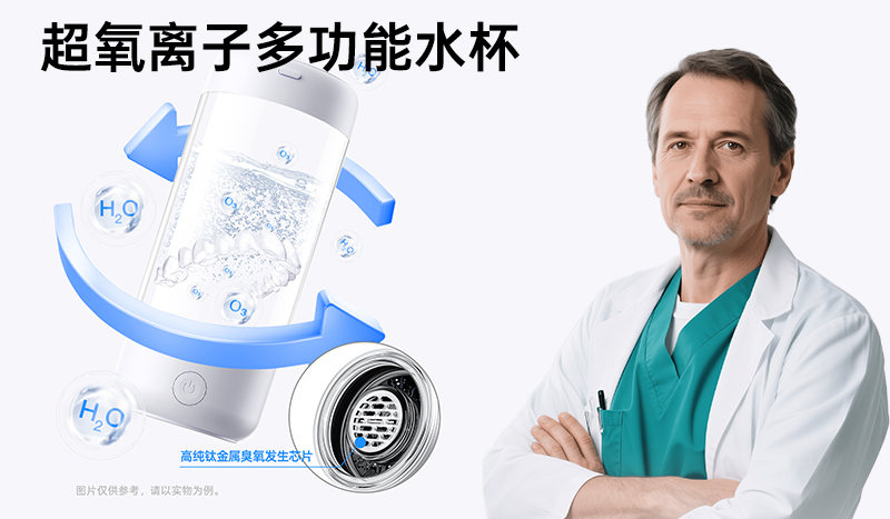 超氧水杯：口腔護(hù)理小衛(wèi)士，牙套、假牙煥新如初的秘密！
